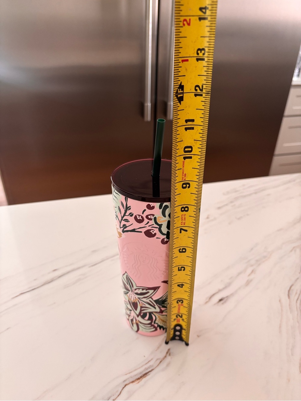 Starbucks Holiday Pink Enchanted Forest Berry Stainless Tumbler Excellent - Picture 9 of 11